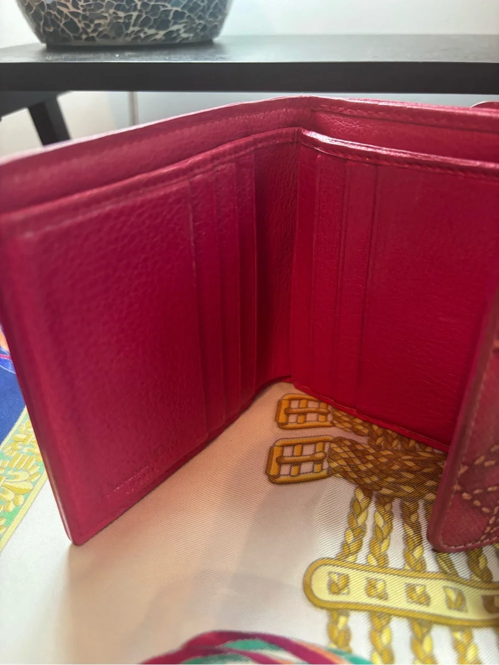 AUTHENTIC Christian Dior Lady Dior Charm Wallet - Pink Cannage Stitching EUC - Picture 6 of 9